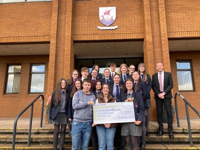 Larne Foodbank Cheque